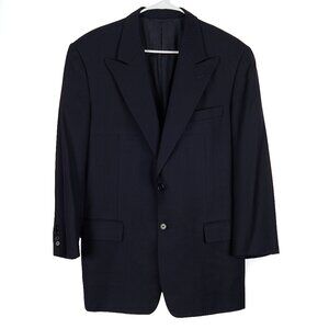 Vintage Hickey Freeman Dark Navy Suit Jacket Unsized